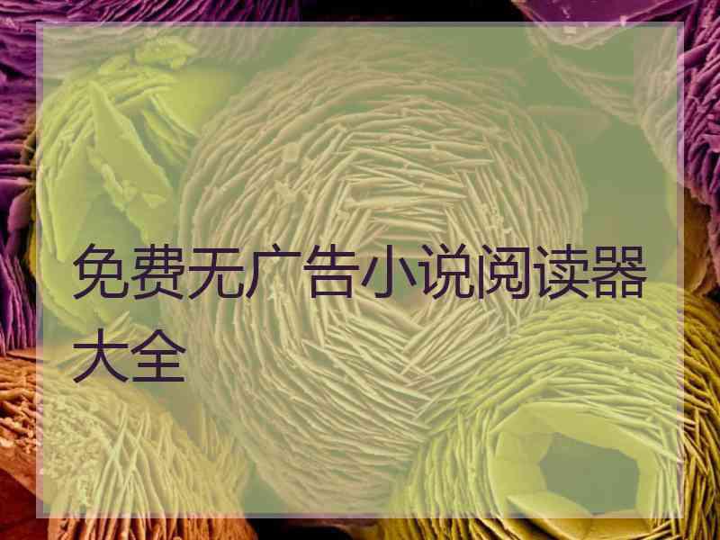 免费无广告小说阅读器大全