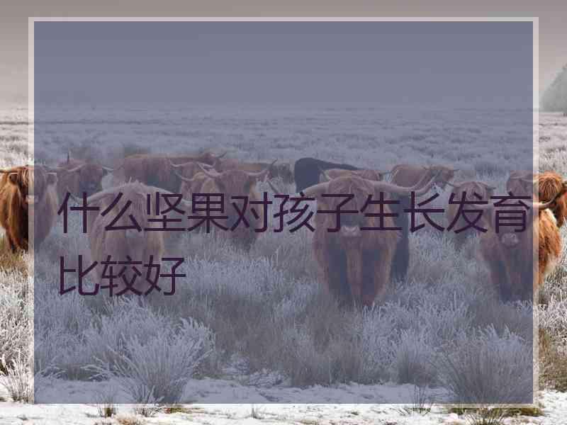 什么坚果对孩子生长发育比较好