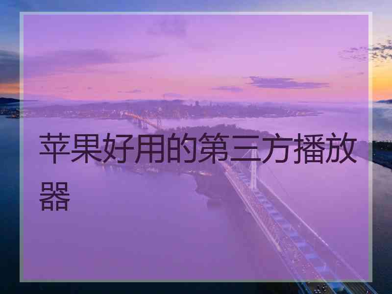 苹果好用的第三方播放器