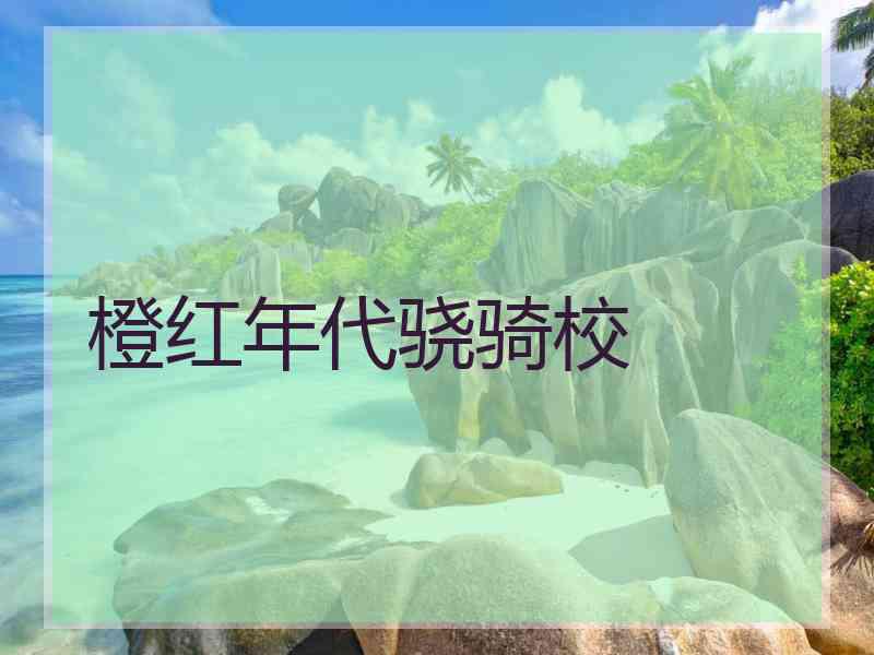 橙红年代骁骑校