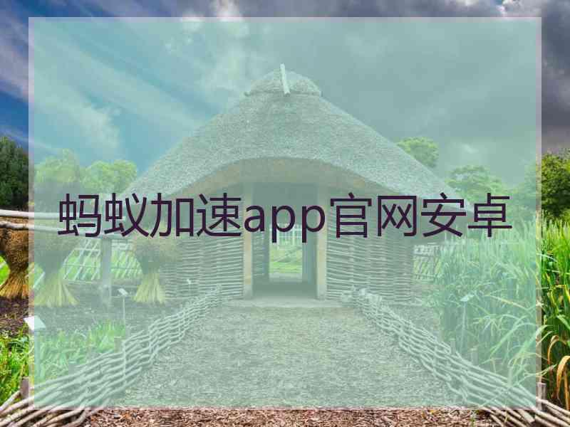 蚂蚁加速app官网安卓