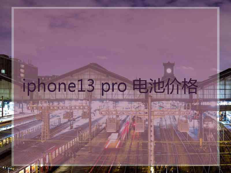 iphone13 pro 电池价格