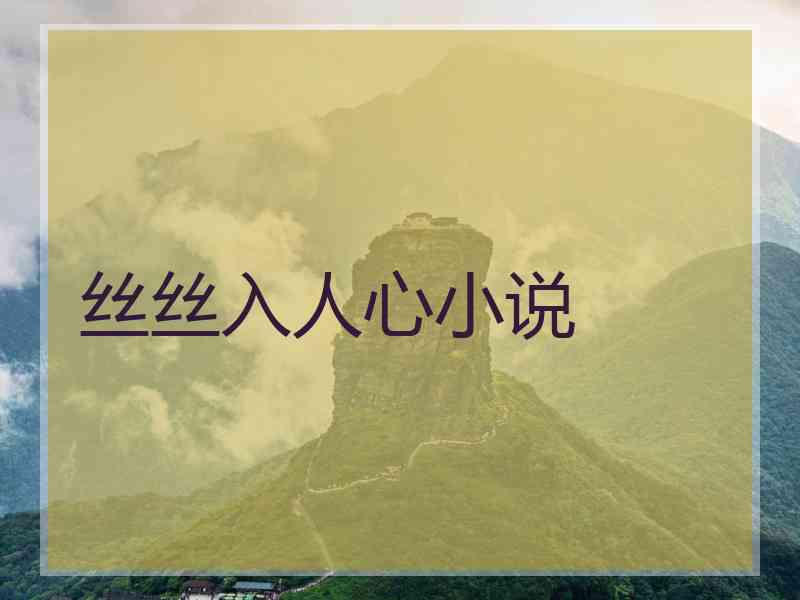 丝丝入人心小说