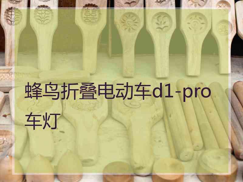 蜂鸟折叠电动车d1-pro车灯