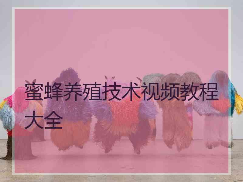蜜蜂养殖技术视频教程大全