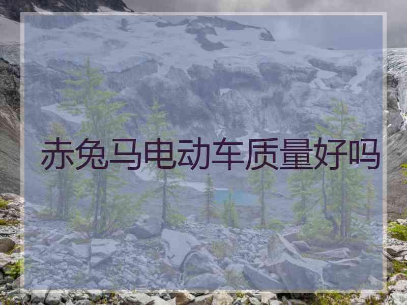 赤兔马电动车质量好吗