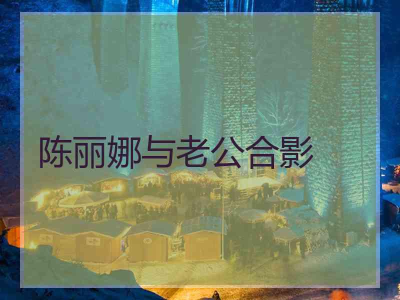 陈丽娜与老公合影