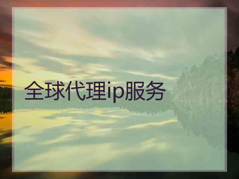 全球代理ip服务