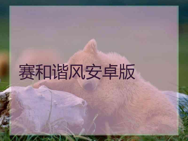 赛和谐风安卓版