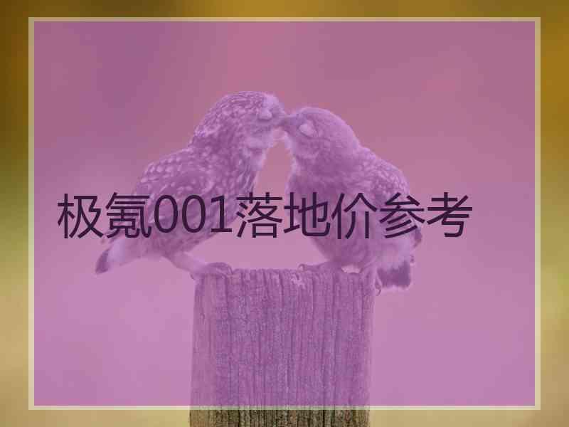极氪001落地价参考
