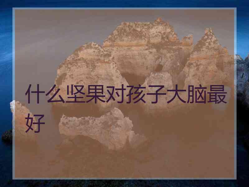 什么坚果对孩子大脑最好