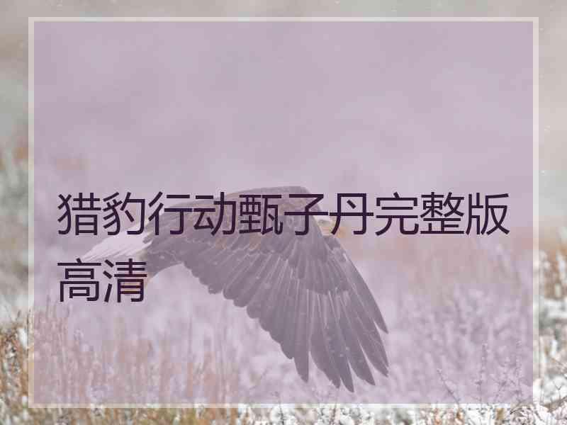 猎豹行动甄子丹完整版高清