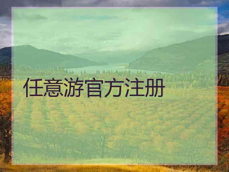 任意游官方注册