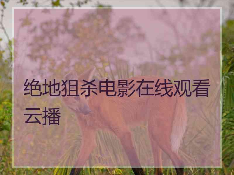 绝地狙杀电影在线观看云播