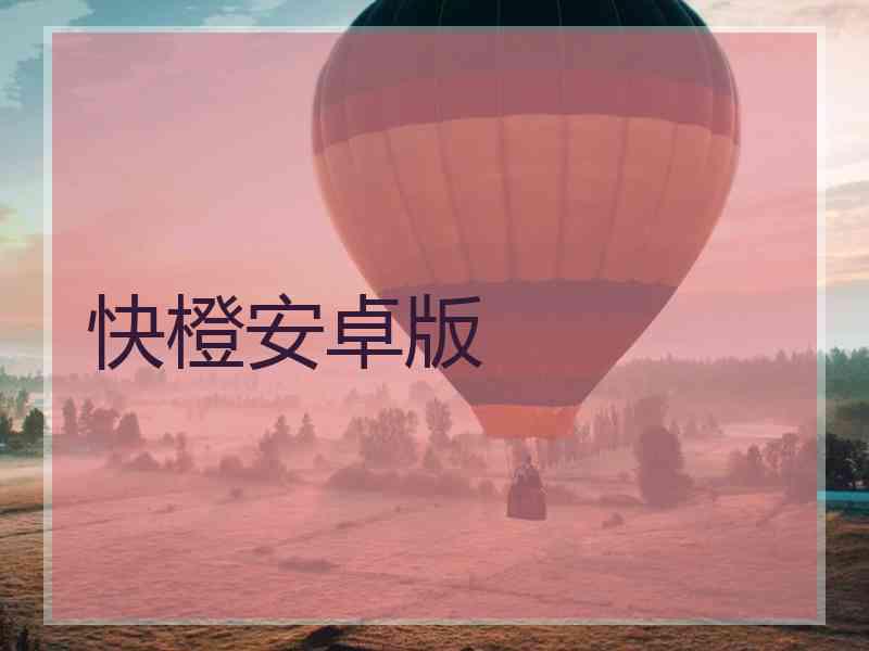 快橙安卓版