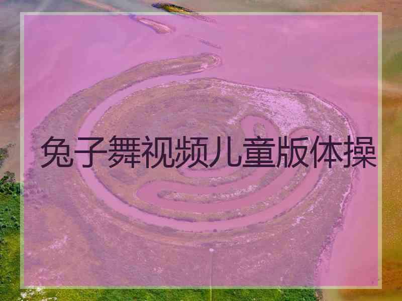 兔子舞视频儿童版体操