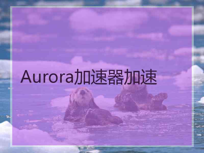 Aurora加速器加速