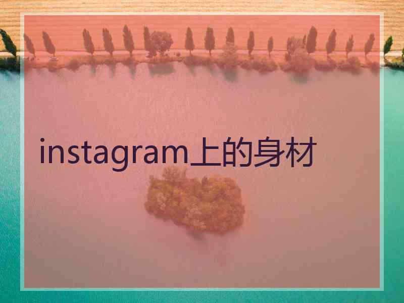 instagram上的身材
