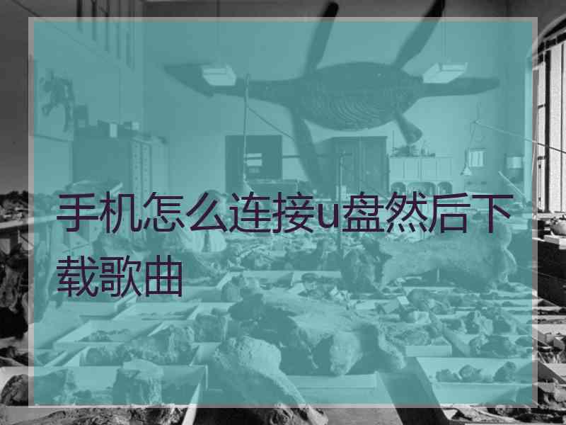 手机怎么连接u盘然后下载歌曲