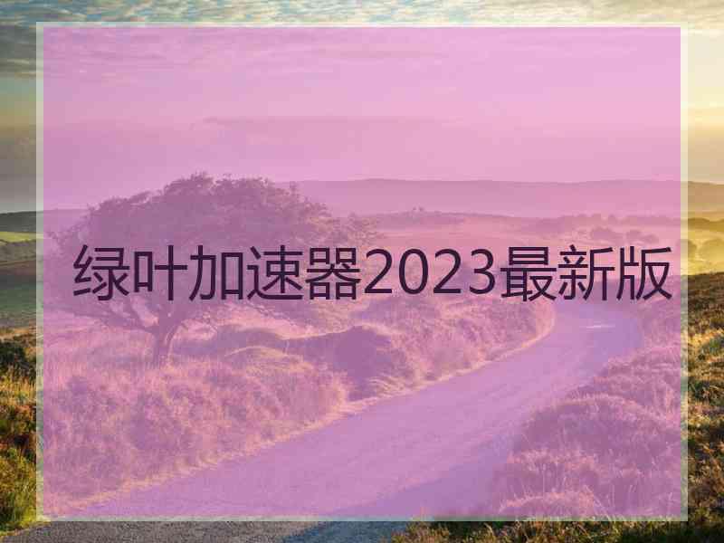 绿叶加速器2023最新版