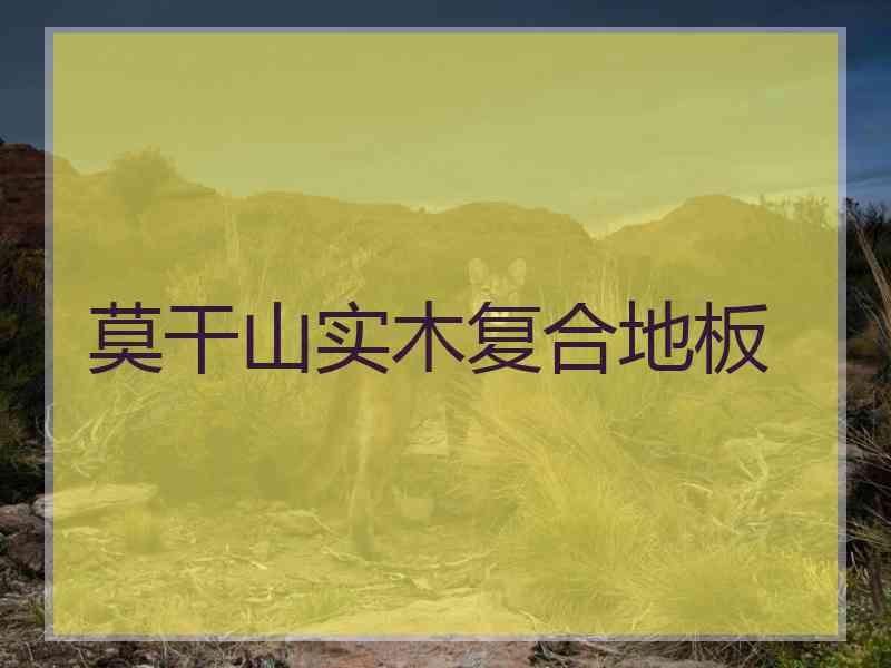 莫干山实木复合地板