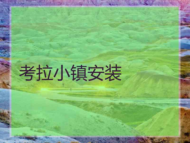 考拉小镇安装