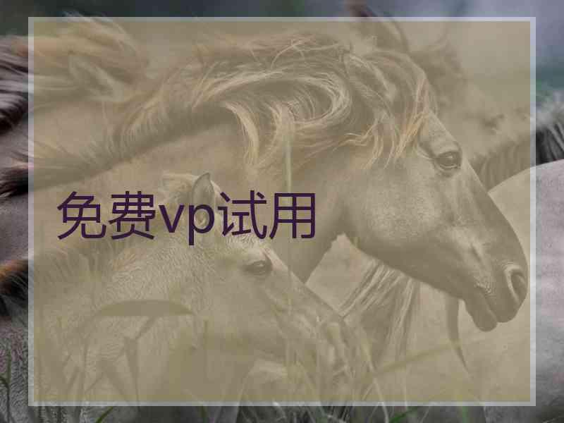 免费vp试用