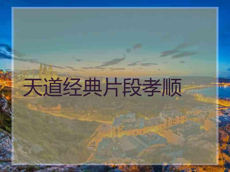 天道经典片段孝顺
