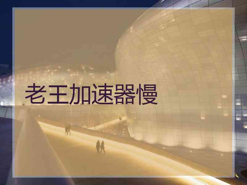 老王加速器慢