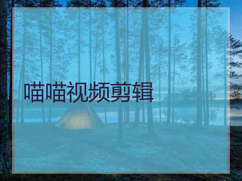 喵喵视频剪辑