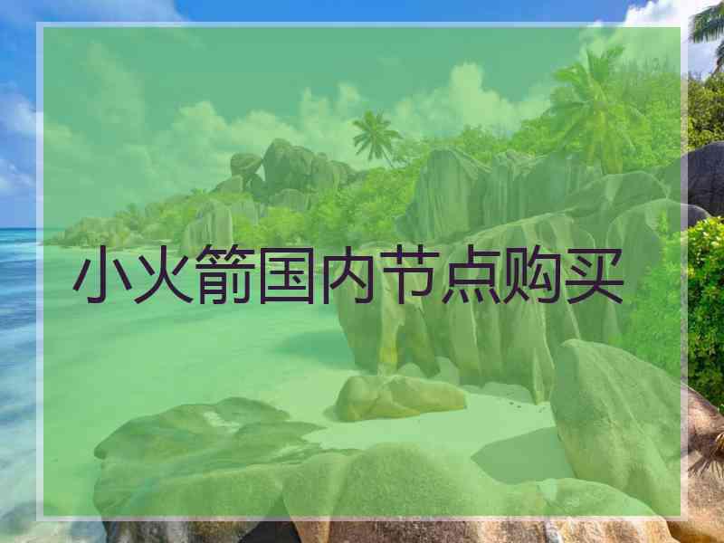 小火箭国内节点购买