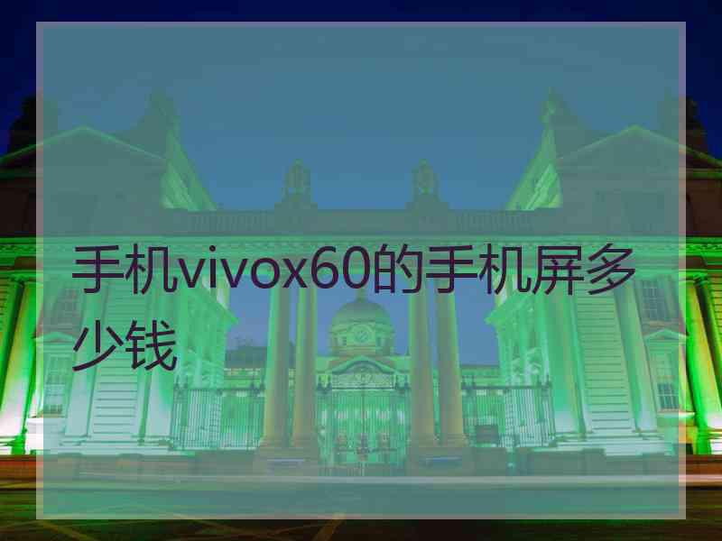 手机vivox60的手机屏多少钱