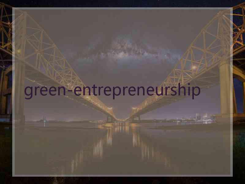 green-entrepreneurship