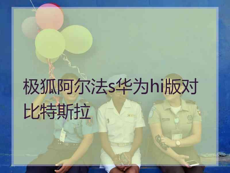 极狐阿尔法s华为hi版对比特斯拉