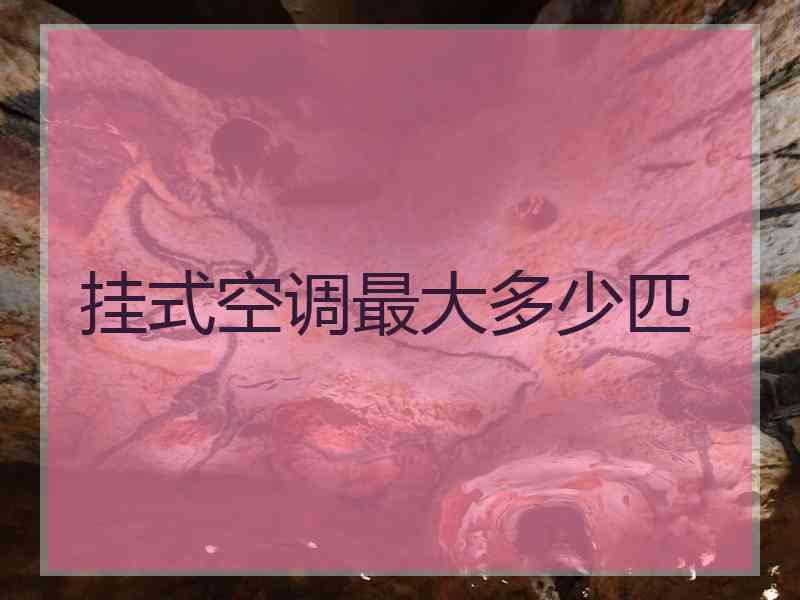 挂式空调最大多少匹