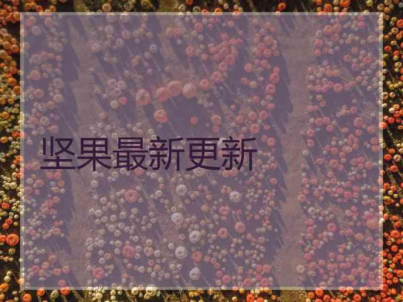 坚果最新更新