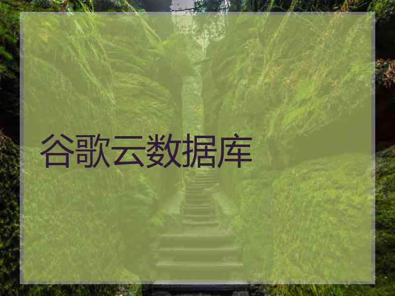 谷歌云数据库