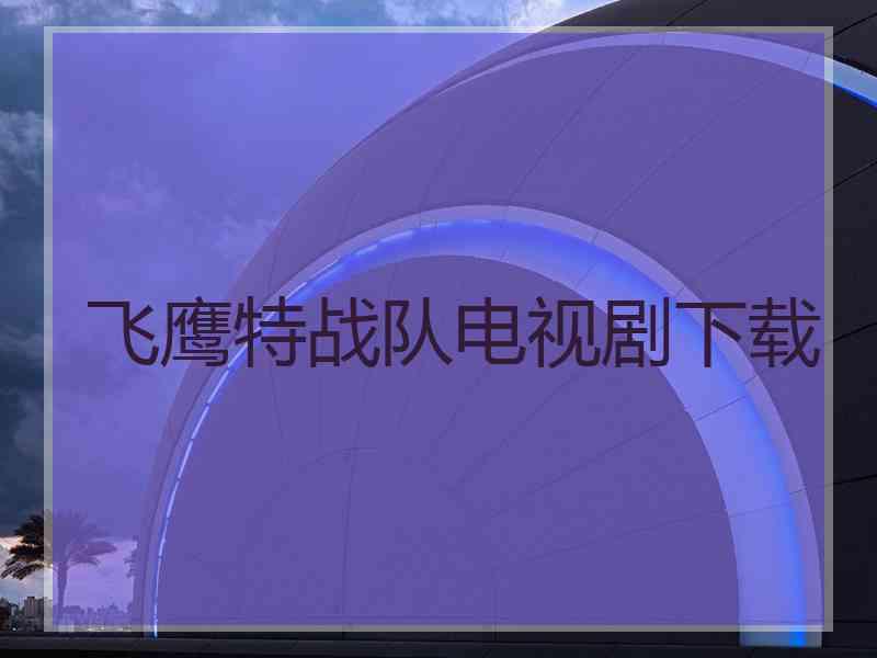 飞鹰特战队电视剧下载
