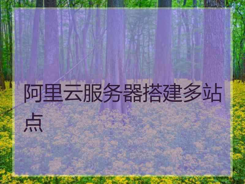 阿里云服务器搭建多站点