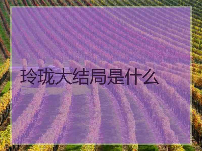 玲珑大结局是什么