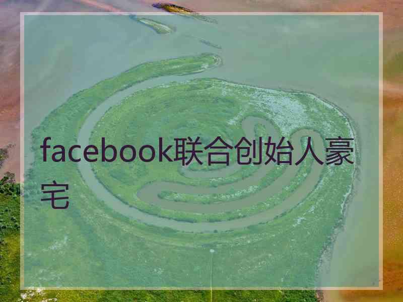 facebook联合创始人豪宅