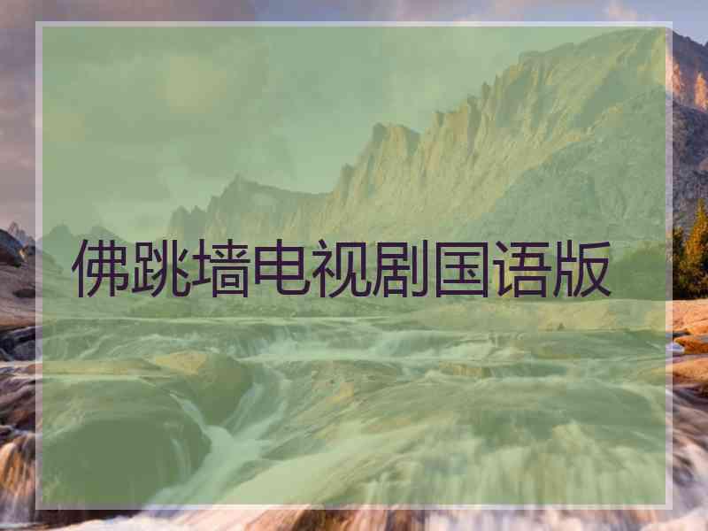 佛跳墙电视剧国语版