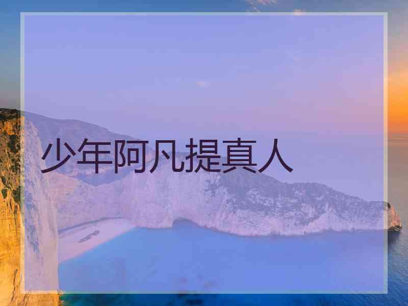 少年阿凡提真人