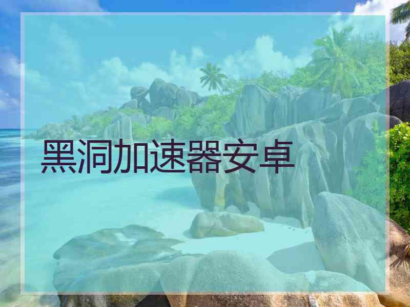 黑洞加速器安卓
