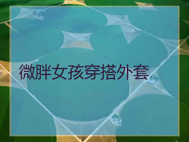 微胖女孩穿搭外套