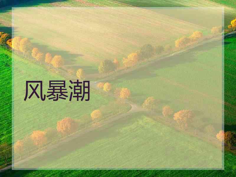 风暴潮