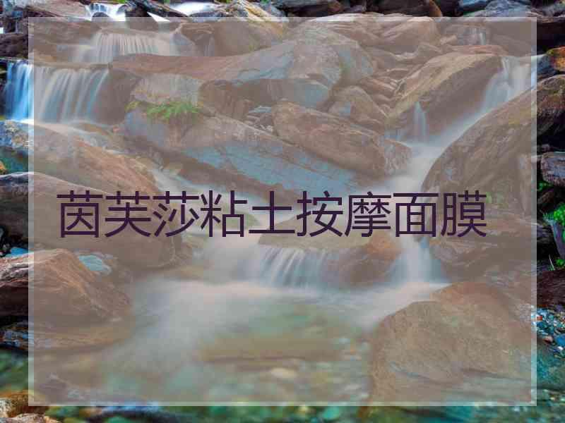 茵芙莎粘土按摩面膜
