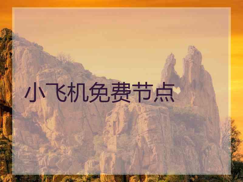 小飞机免费节点