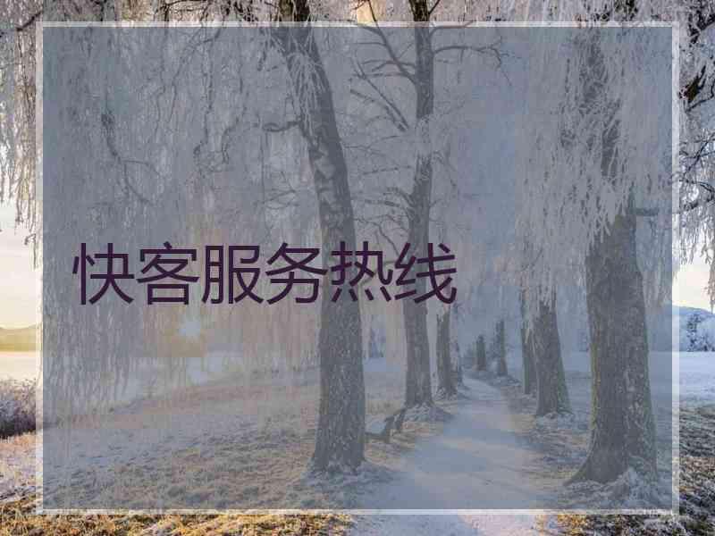 快客服务热线