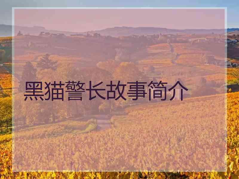黑猫警长故事简介